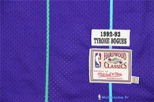 Maillot NBA Pas Cher Charlotte Hornets Tyrone Curtis Bogues 1 Bleu