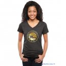 T-Shirt NBA Pas Cher Femme Philadelphia Sixers Noir Or