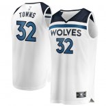 Minnesota Timberwolves Karl-Anthony Towns Fanatics Branded White Fast Break Replica Jersey - Association Edition