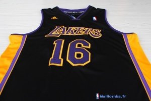 Maillot NBA Pas Cher Los Angeles Lakers Pau Gasol 16 Noir