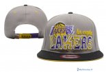 Bonnet NBA Los Angeles Lakers 2016 Gris Noir