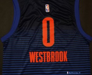 Maillot NBA Pas Cher Oklahoma City Thunder Russell Westbrook 0 Marine Statement 2017/18