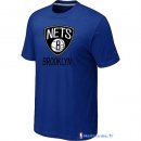 T-Shirt NBA Pas Cher Brooklyn Nets Bleu Profond 01