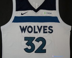 Maillot NBA Pas Cher Minnesota Timberwolves Karl Anthony Towns 32 Blanc 2017/18