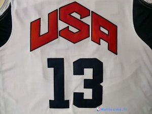 Maillot NBA Pas Cher USA 2012 Paul 13 Blanc