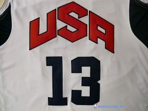 Maillot NBA Pas Cher USA 2012 Paul 13 Blanc