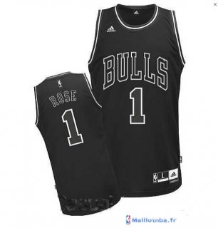 Maillot NBA Pas Cher Chicago Bulls Derrick Rose 1 Noir