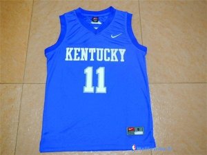 Maillot NCAA Pas Cher Kentucky John Wall 11 Bleu