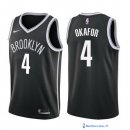 Maillot NBA Pas Cher Brooklyn Nets Jahlil Okafor 4 Noir Icon 2017/18