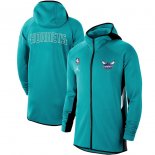 Charlotte Hornets Nike Teal Authentic Showtime Therma Flex Performance Full-Zip Hoodie