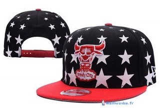 Bonnet NBA Chicago Bulls 2016 Noir Rouge