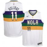 New Orleans Pelicans Jrue Holiday Nike White Swingman Jersey Jersey – City Edition