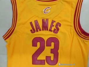 Maillot NBA Pas Cher Cleveland Cavaliers Junior LeBron James 23 Jaune