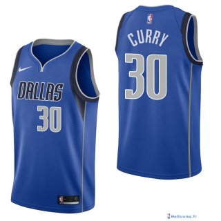 Maillot NBA Pas Cher Dallas Mavericks Seth Curry 30 Bleu Icon 2017/18