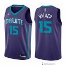 Maillot NBA Pas Cher Charlotte Hornets Kemba Walker 15 Purpura Statement 2017/18