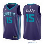 Maillot NBA Pas Cher Charlotte Hornets Kemba Walker 15 Purpura Statement 2017/18