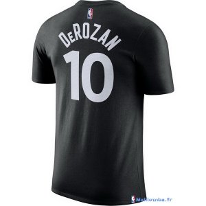 Maillot Manche Courte Toronto Raptors DeMar DeRozan10 Noir 2017/18