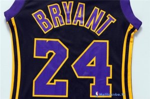 Maillot NBA Pas Cher Los Angeles Lakers Femme Kobe Bryant 24 Noir