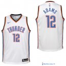 Maillot NBA Pas Cher Oklahoma City Thunder Junior Steven Adams 12 Blanc Association 2017/18