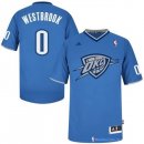 Maillot NBA Pas Cher Noël Oklahoma City Thunder Westbrook 0 Bleu 01