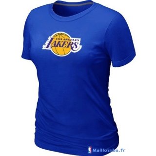 T-Shirt NBA Pas Cher Femme Los Angeles Lakers Bleu Profond
