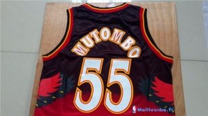 Maillot NBA Pas Cher Atlanta Hawks Dikembe Mutombo 55 Rouge