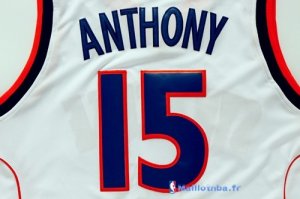 Maillot NCAA Pas Cher Syracuse Carmelo Anthony 15 Blanc