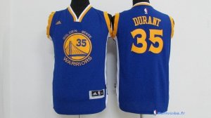 Maillot NBA Pas Cher Golden State Warriors Junior Kevin Durant 35 Bleu