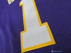 Maillot NBA Pas Cher Los Angeles Lakers D'Angelo Russell 1 Pourpre MC