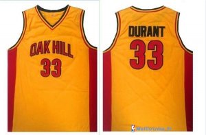 Maillot NCAA Pas Cher Oak Hill Kevin Durant 33 Jaune