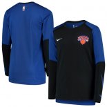 New York Knicks Nike BlackBlue Dry Performance Long Sleeve Shooting T-Shirt