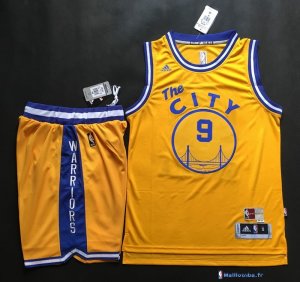 Maillot NBA Pas Cher Golden State Warriors Andre Iguodala 9 Retro Jaune