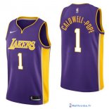 Maillot NBA Pas Cher Los Angeles Lakers Kentavious Caldwell Pope 1 Purpura Statement 2017/18