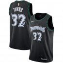 Minnesota Timberwolves Karl-Anthony Towns Nike Black Hardwood Classics Swingman Jersey