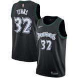 Minnesota Timberwolves Karl-Anthony Towns Nike Black Hardwood Classics Swingman Jersey