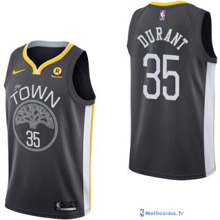 Maillot NBA Pas Cher Golden State Warriors Junior Kevin Durant 35 Noir 2017/18