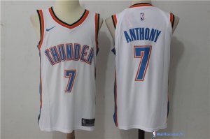 Maillot NBA Pas Cher Oklahoma City Thunder Carmelo Anthony 7 Blanc Association 2017/18