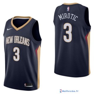 Maillot NBA Pas Cher New Orleans Pelicans Nikola Mirotic 3 Marine Icon 2017/18