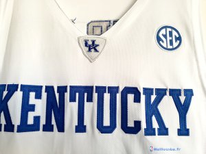 Maillot NCAA Pas Cher Kansas Bam Adebayo 3 Blanc