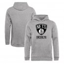 Brooklyn Nets Fanatics Branded Heathered Gray Primary Logo Pullover Hoodie