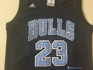 Maillot NBA Pas Cher Chicago Bulls Michael Jordan 23 Noir Diamant