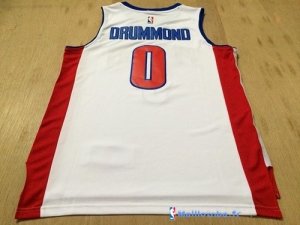 Maillot NBA Pas Cher Detroit Pistons Andre Drummond 0 Blanc