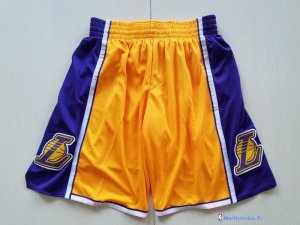 Pantalon NBA Pas Cher Los Angeles Lakers Nike Jaune