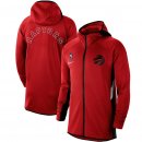 Toronto Raptors Nike Red Authentic Showtime Therma Flex Performance Full-Zip Hoodie