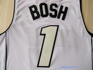 Maillot NBA Pas Cher Noël Miami Heat Bosh 1 Blanc