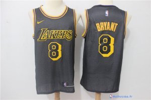 Maillot NBA Pas Cher Los Angeles Lakers Kobe Bryant 8 Nike Noir Ville 2017/18