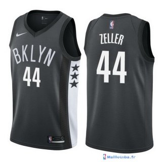 Maillot NBA Pas Cher Brooklyn Nets Tyler Zeller 44 Noir Statement 2017/18