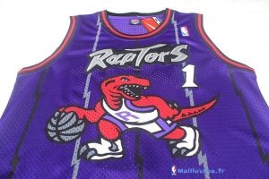 Maillot NBA Pas Cher Toronto Raptors Tracy McGrady 1 Retro Pourpre