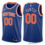 Maillot NBA Pas Cher New York Knicks Enes Kanter 0 Bleu Icon 2017/18