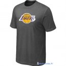 T-Shirt NBA Pas Cher Los Angeles Lakers Gris Fer